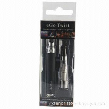 Updated eGo-Twist E-cigarette with 650/900/1,100mAh Capacity